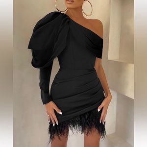 Club L London Black Mini Dress Size 2